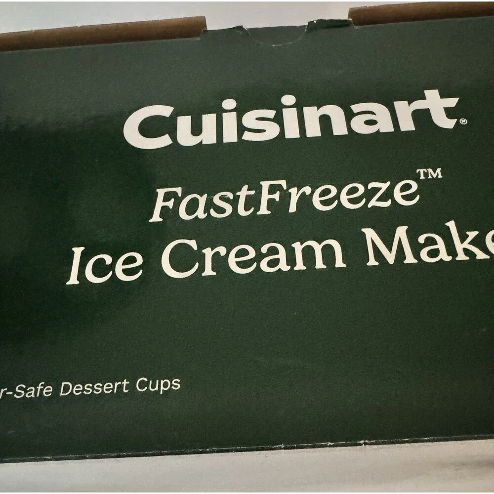 Cuisinart Fast Freeze Ice Cream Maker. New